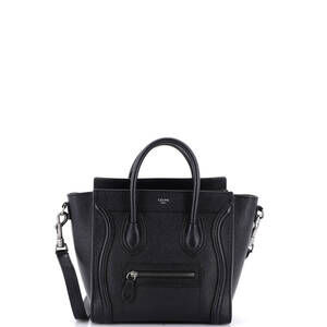 Celine Nano Luggage Bag Grainy Leather